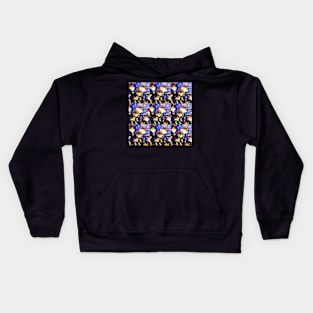 Emu family tiled Kids Hoodie